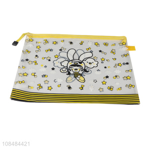 Wholesale zippered waterproof pvc <em>file</em> <em>bag</em> pvc <em>file</em> pouch for storage