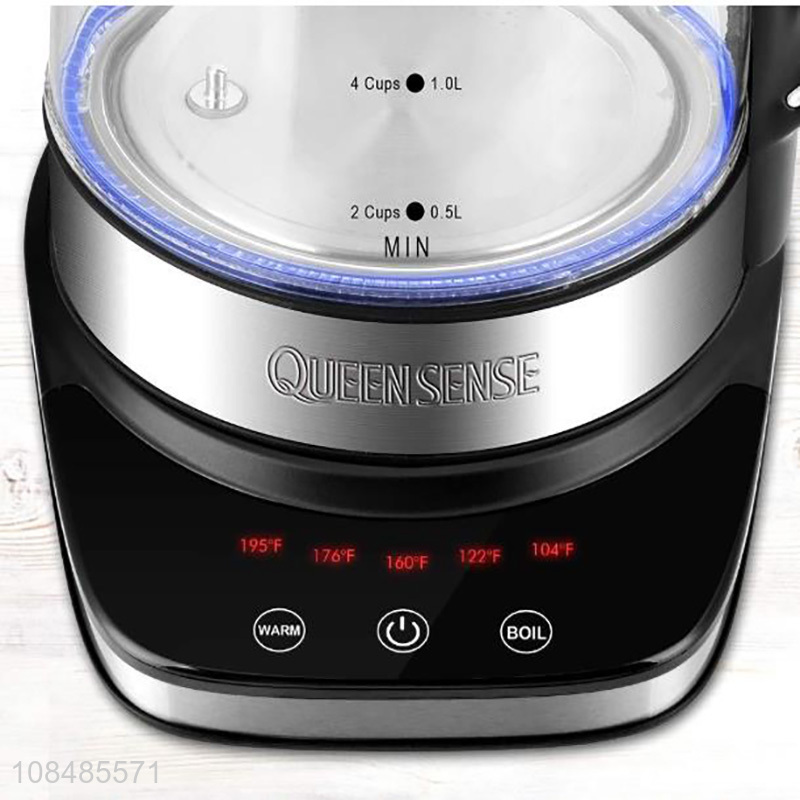 Most popular electric glass water kettle with digital control