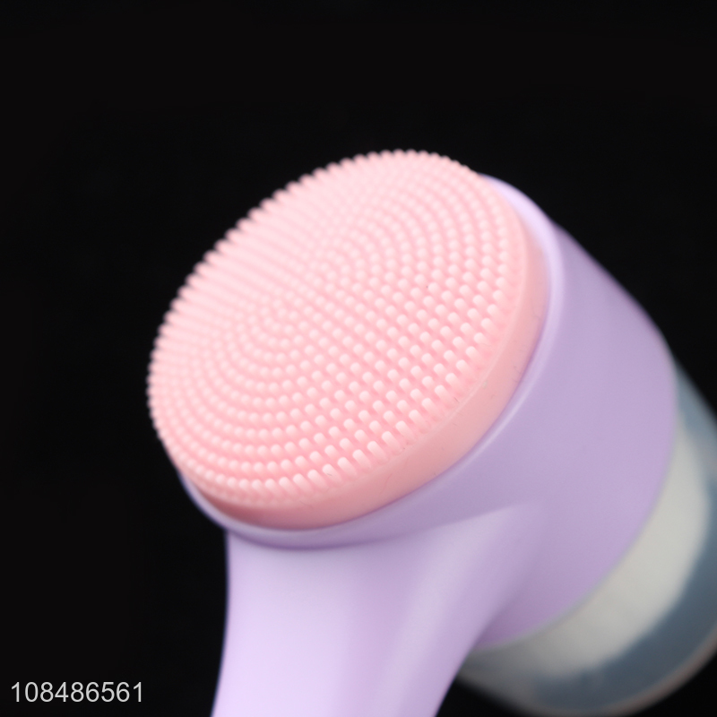 Factory direct sale double-sided facial cleansing massage brush