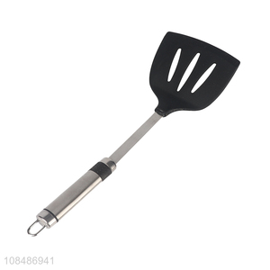 Factory price silicone non-stick slotted spatula for cooking