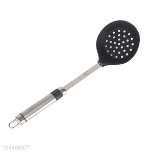 Hot items long handle slotted ladle for kitchen utensils