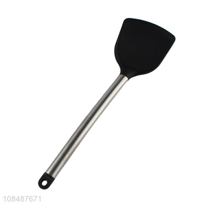 Wholesale silicone Chinese style wok spatula non-stick cookware for kitchen