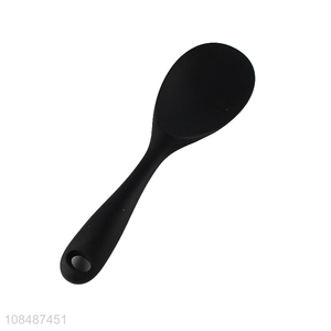 Wholesale food grade heat resistant anti-scald silicone rice scoop spoon