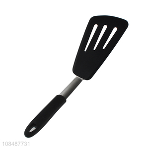 Wholesale nonstick silicone slotted spatula heat resistant cooking spatula for steak