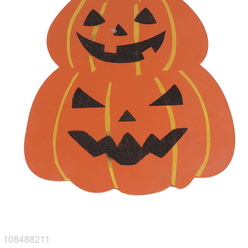 China supplier halloween pumpkin decorative board party hangings