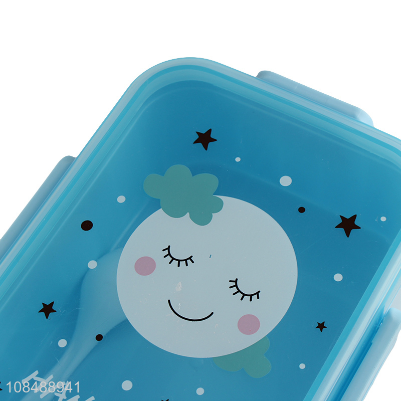 China wholesale cartoon plastic portable school office lunch box