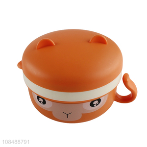 Online wholesale cartoon children tableware bowl set with lids