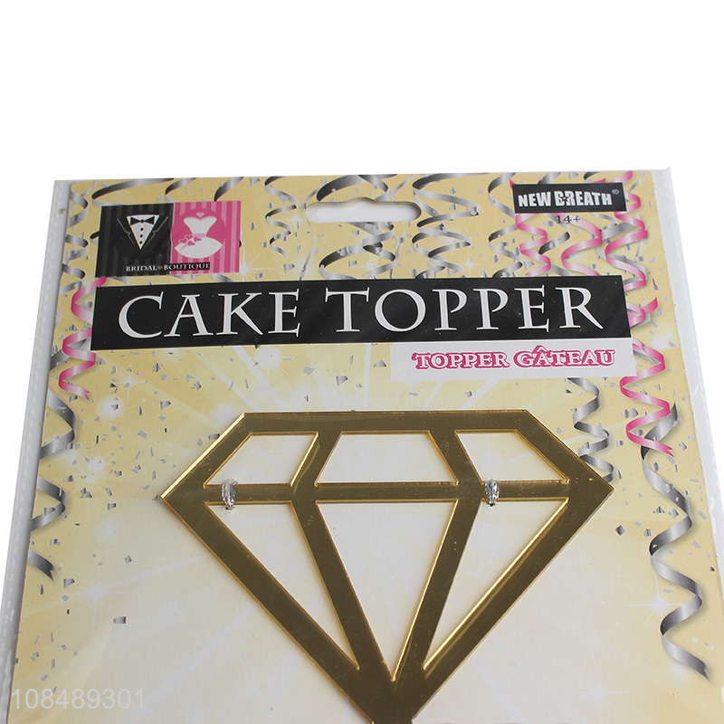 Good selling acrylic cake decoration cake topper wholesale