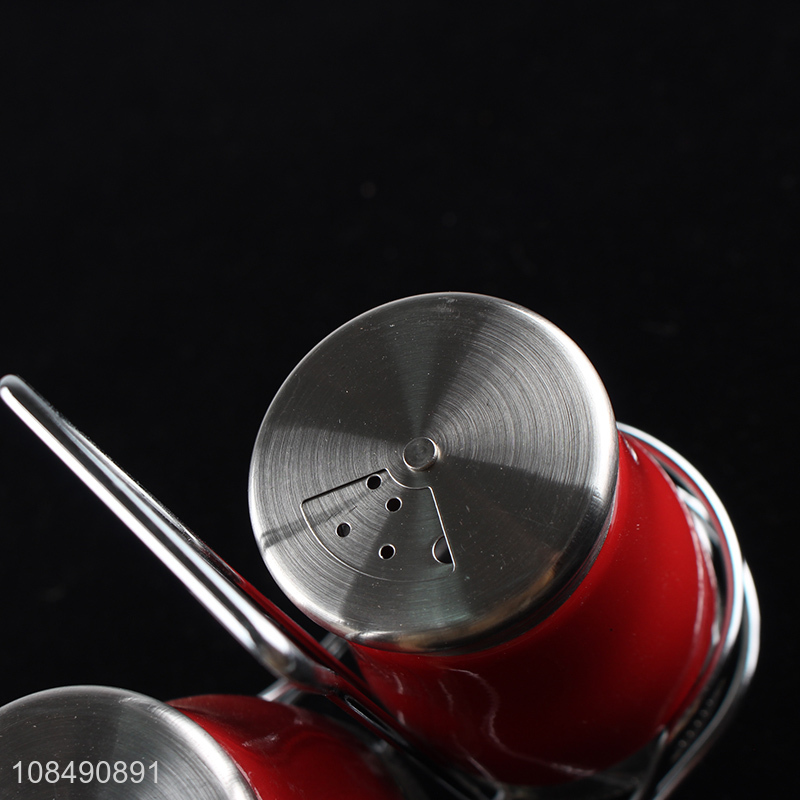 New arrival glass salt and pepper shakers set glass spice jars set
