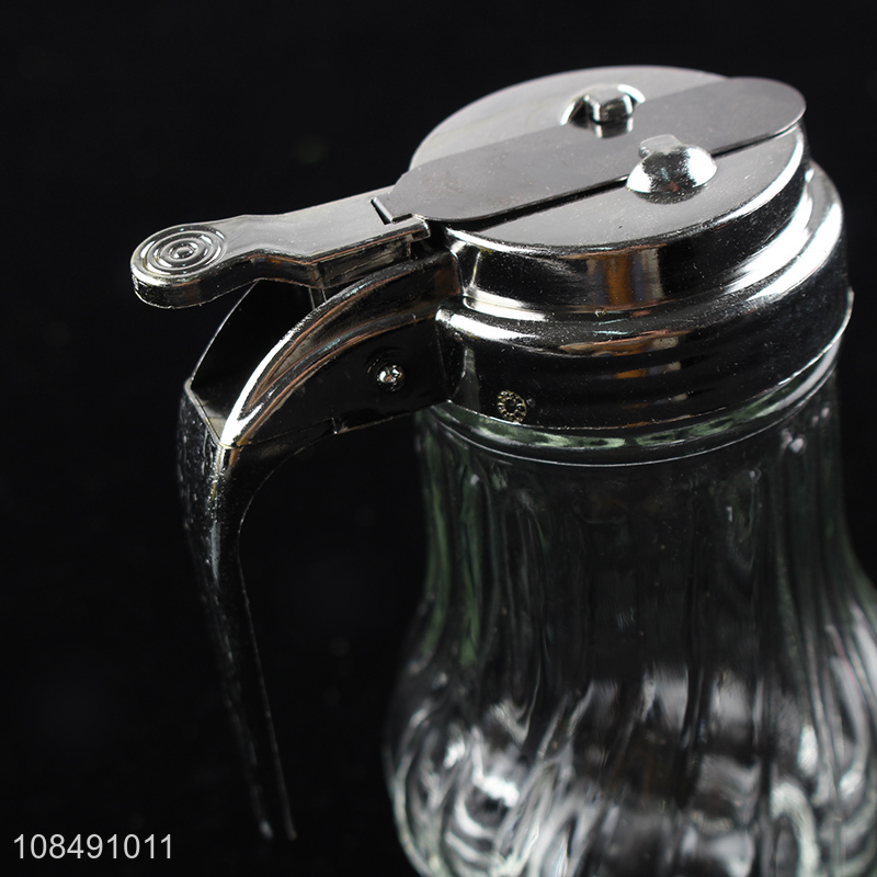 Good quality leakproof glass olive oil sauce vinegar honey dispenser