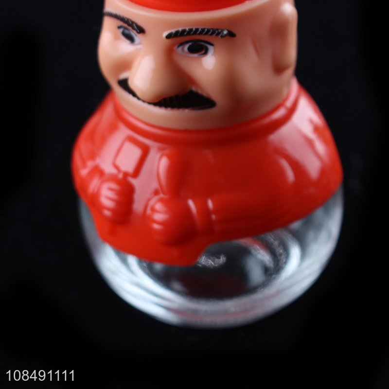 New arrival cute glass salt pepper shaker seasoning jar kitchen accessories