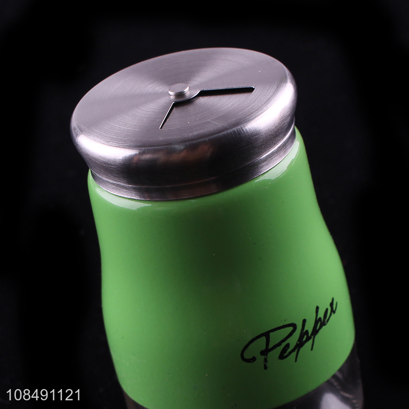 Hot selling glass salt pepper shaker spice seasoning shaker for cooking