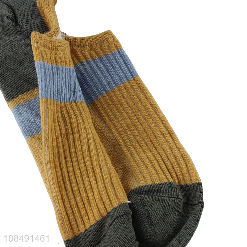 Most popular multicolor men breathable ship socks for sale