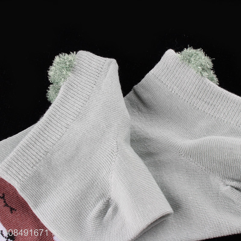 Latest products multicolor women short socks casual ankle socks
