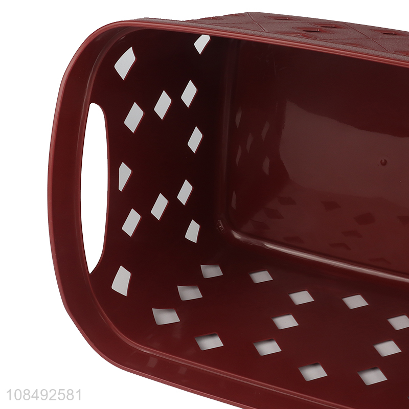 Low price storage basket desktop groceries storage box