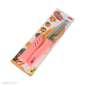 Wholesale durable safety stainless steel paring knife with cover