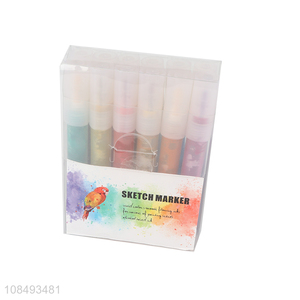 Factory wholesale 12 color acrylic watercolor pen <em>paintbrush</em>