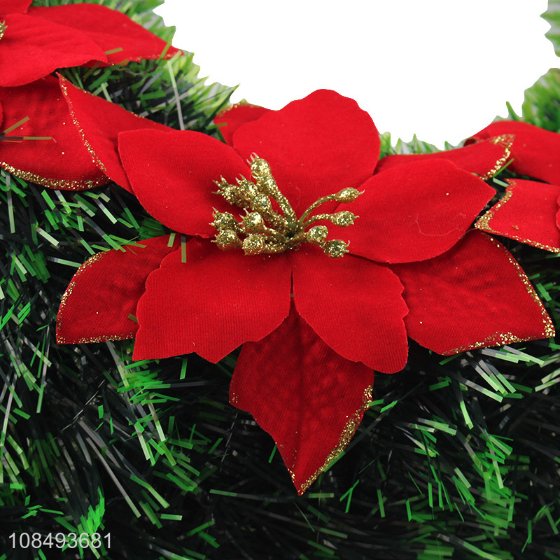 Factory supply artificial Christmas wreath for indoor outdoor decor