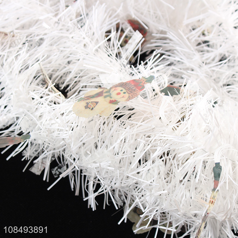 High quality hanging metallic Christmas tinsel party decoration supplies