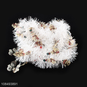 High quality hanging metallic Christmas tinsel party decoration supplies