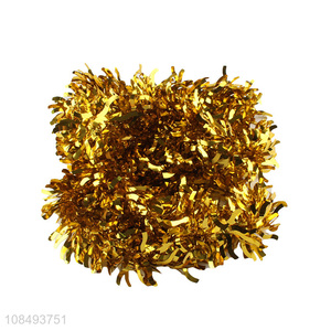 Factory supply glitter Christmas tinsel for party backdrop hanging decor