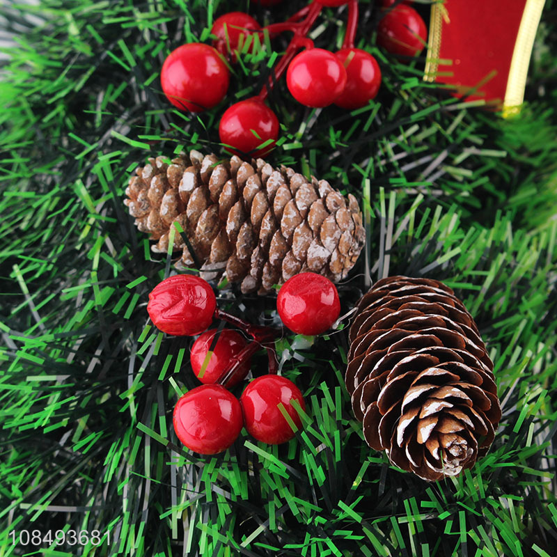 Factory supply artificial Christmas wreath for indoor outdoor decor