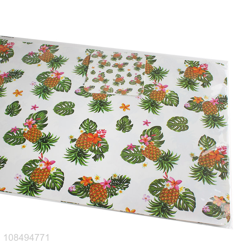 Wholesale custom kitchen table decorations 2 placemats and 2 coasters set