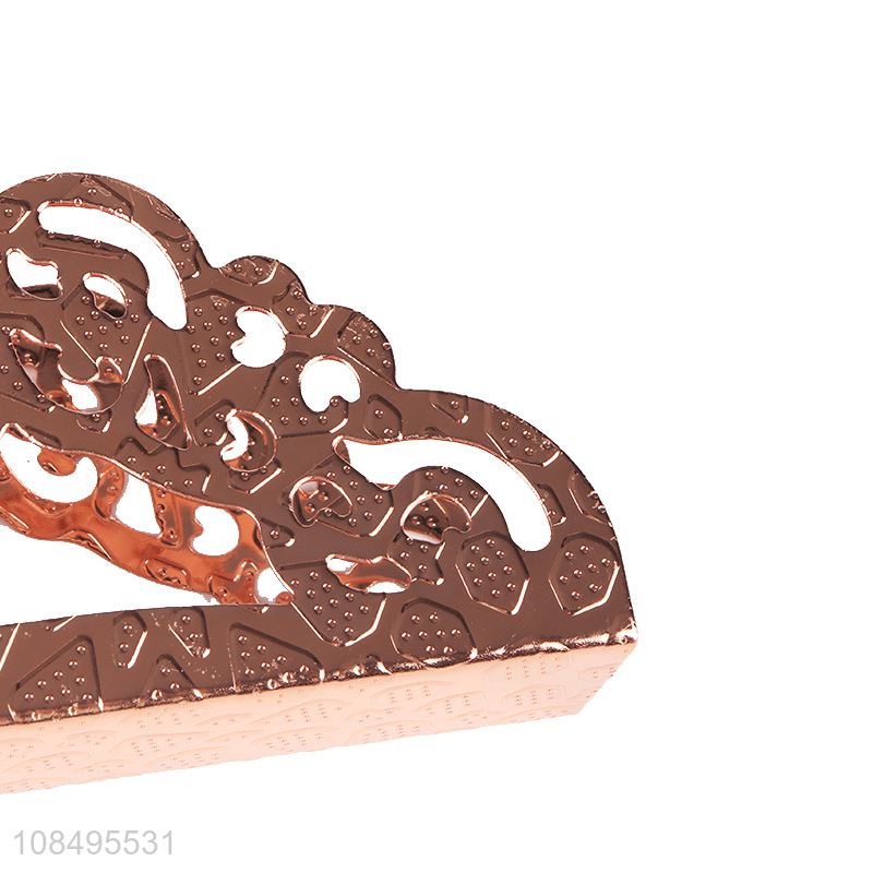 New products rose gold metal paper towel rack for sale
