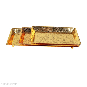 Good sale rectangular iron storage trays dessert plate