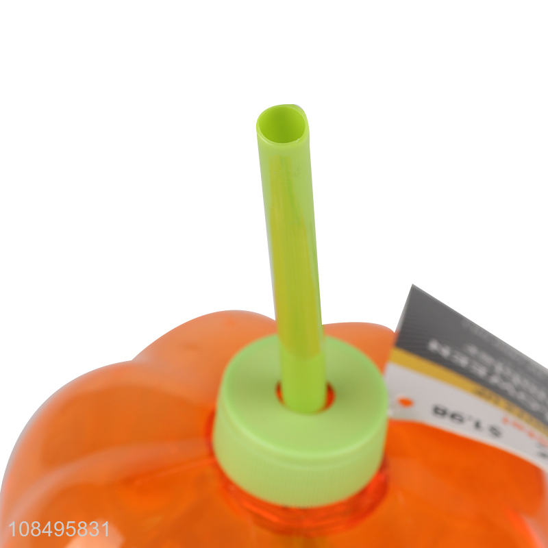 Good quality pumpkin shape plastic water bottle cup