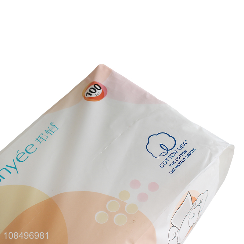 Factory supply soft 100% cotton spunlace non-woven fabrics disposable face towels