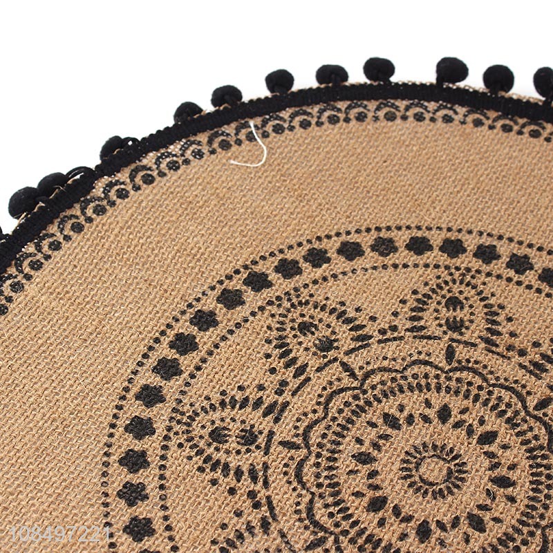 Good selling round anti-slip home restaurant dining table mat