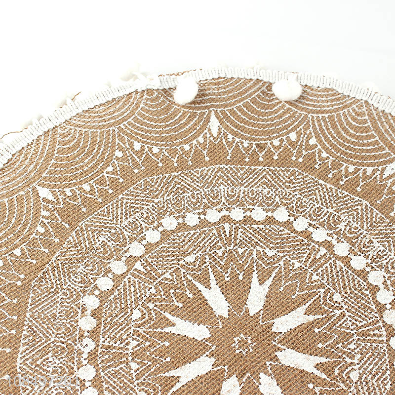 Factory price round table decorative dining table mat for home