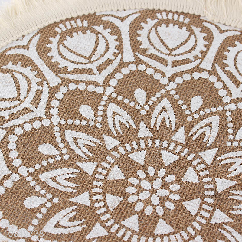Factory direct sale round anti-slip dining table mat wholesale