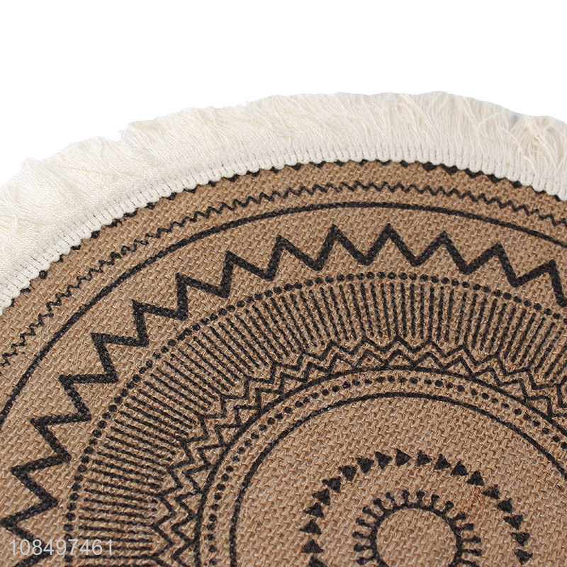 Yiwu factory table decoration round table mat for home and restaurant