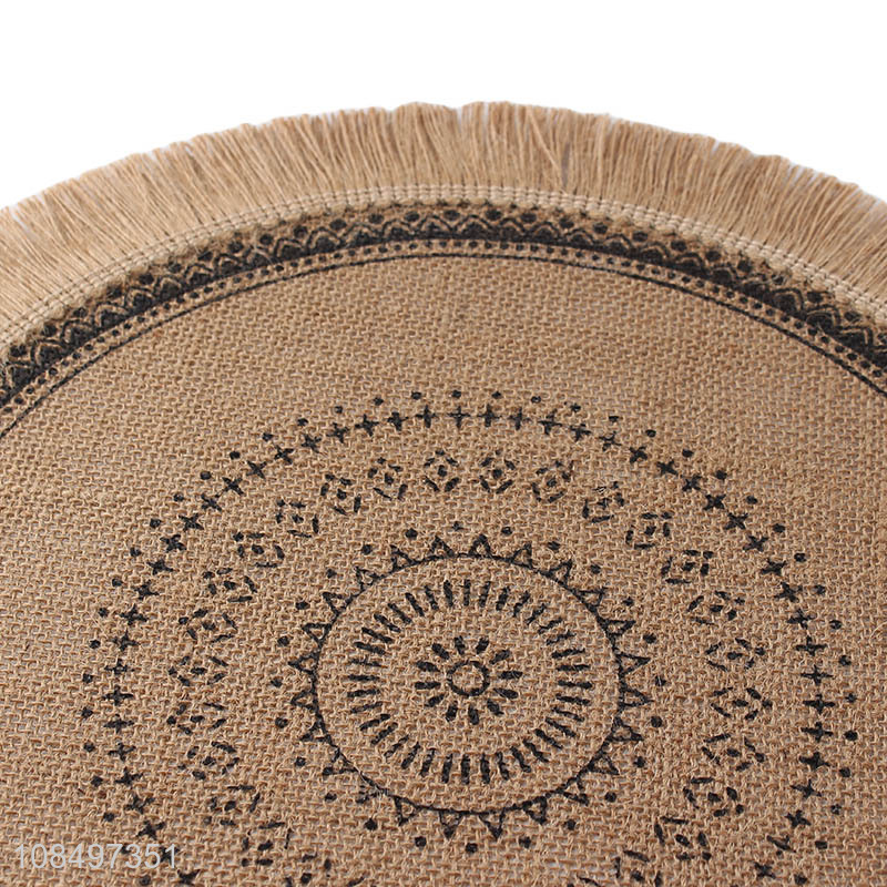 Low price round desktop  decoration round table mat place mats