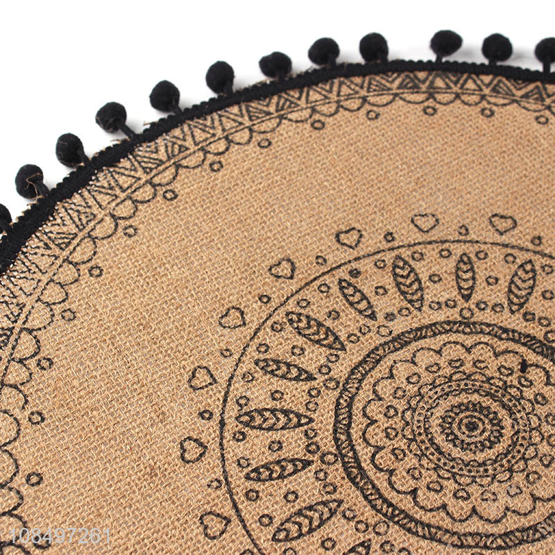 Wholesale from china heat resistant round table mat place mat