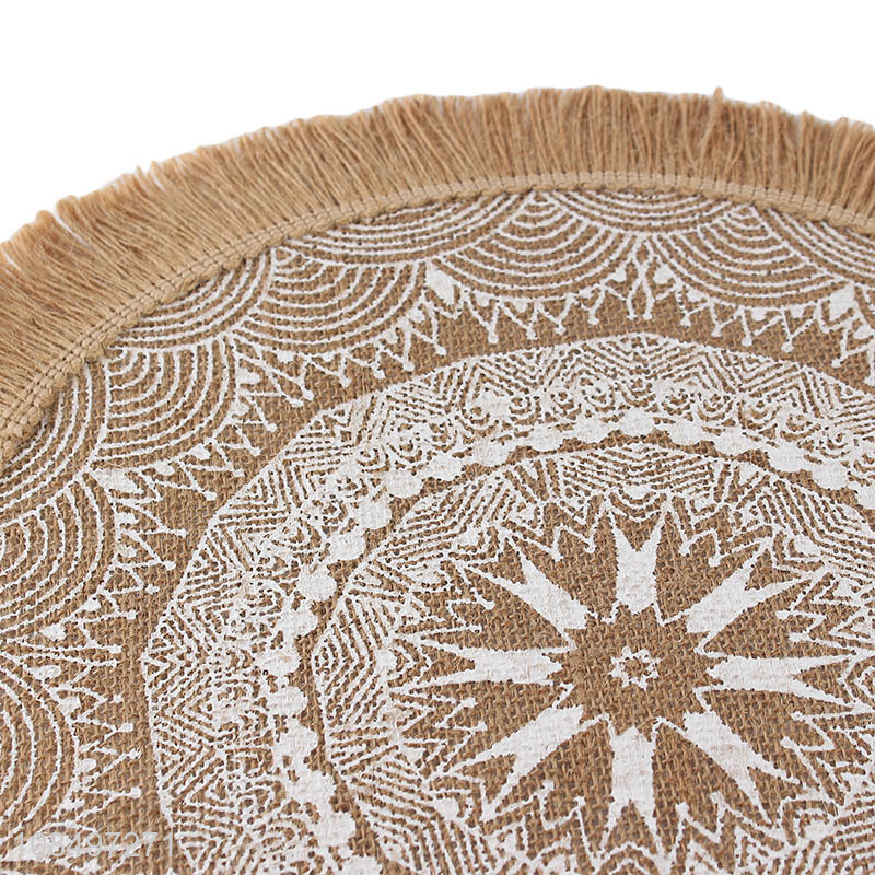 Factory supply round table décor restaurant home place mat for sale
