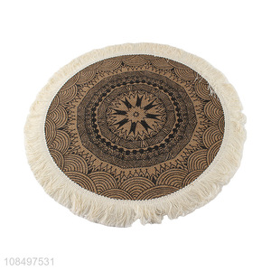 Good sale round home restaurant linen table mats wholesale