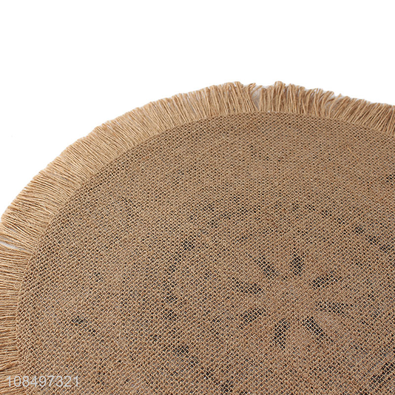Online wholesale round dining table mat place mat for decoration