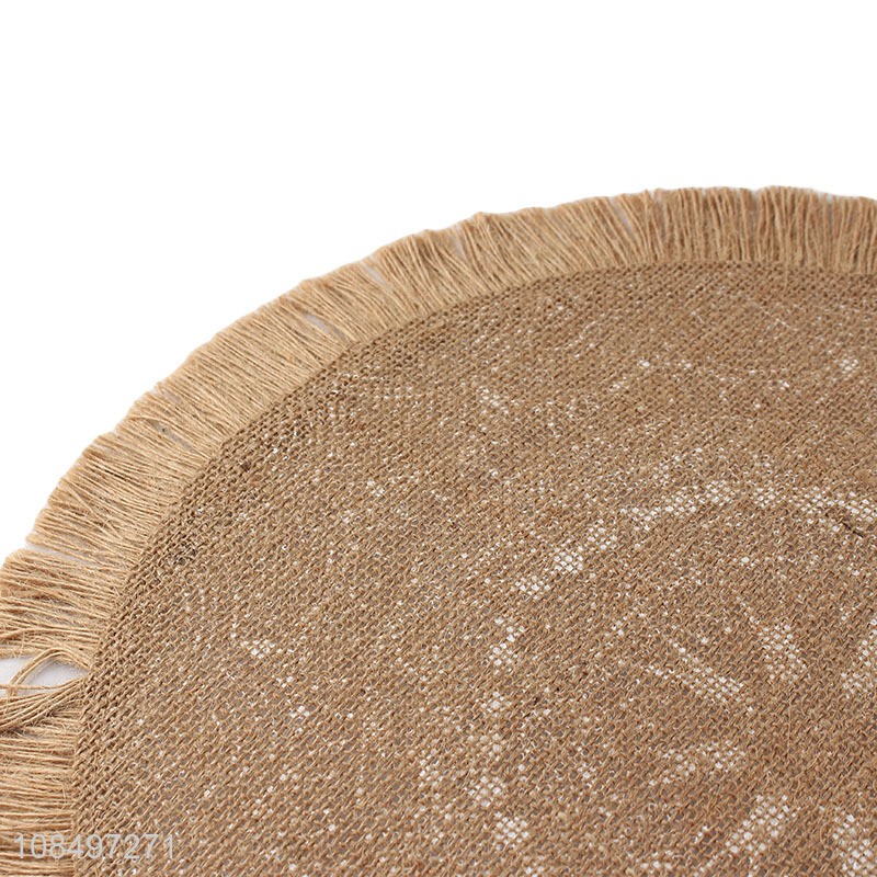 Factory supply round table décor restaurant home place mat for sale