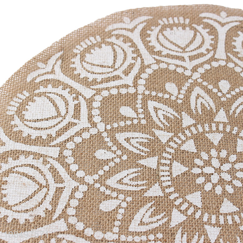 Latest design round household restaurant anti-slip place mats
