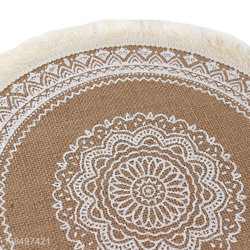 Factory supply table decoration round place mats for home