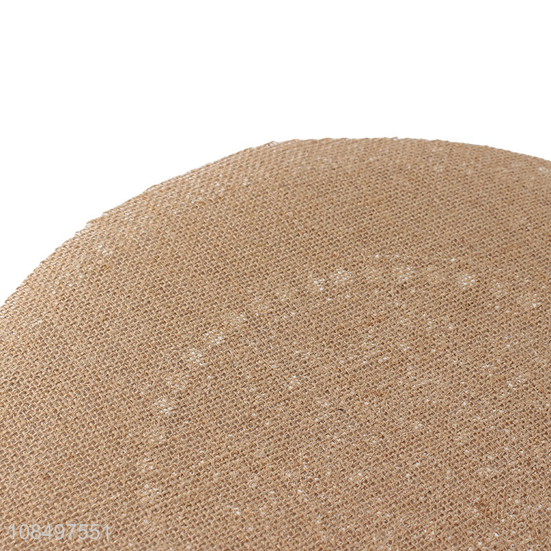 China products washable round linen table mats for restaurant