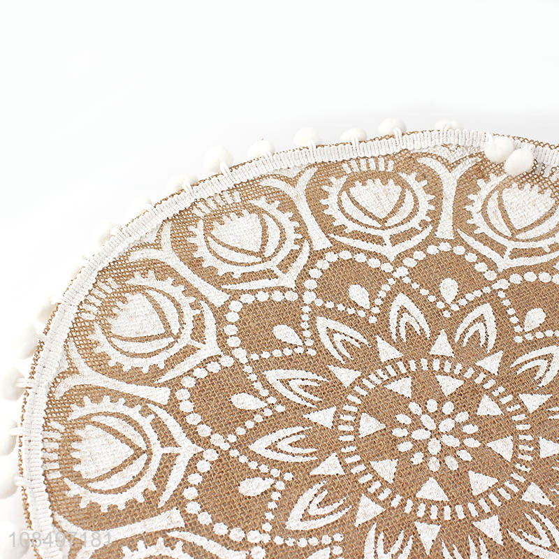 China wholesale table decoration round table mat place mats for household
