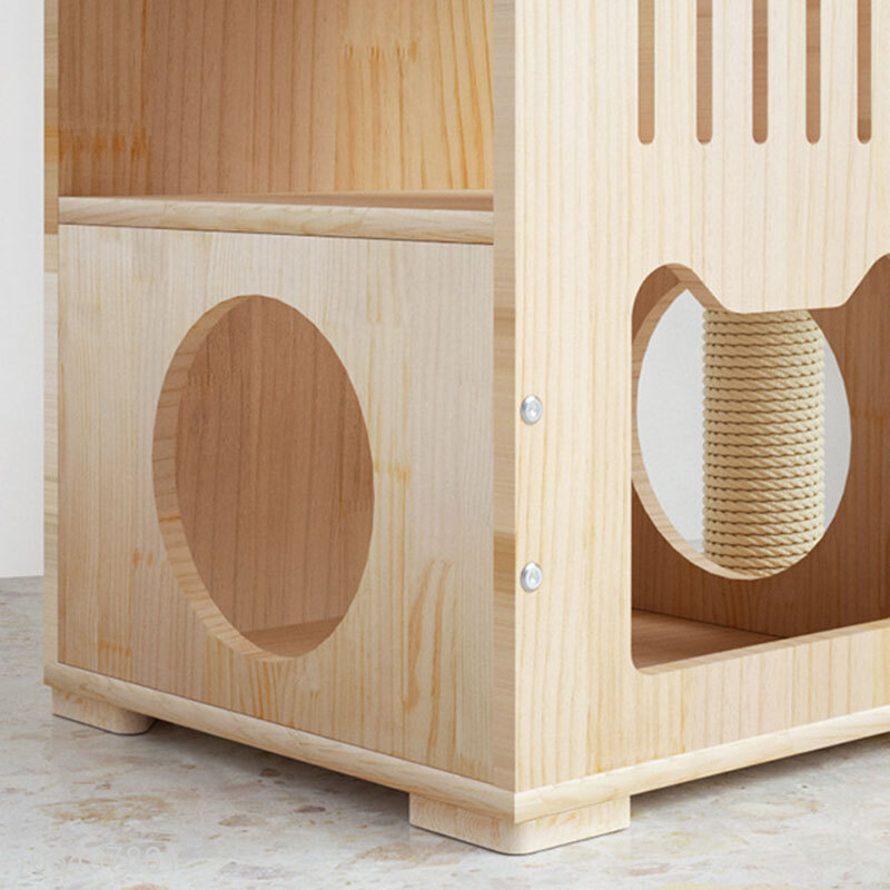 Good quality wooden cat house fashion cat climbing frame toy