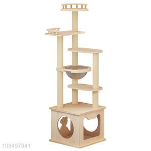Best seller solid wood multi-storey cat house cat climbing frame