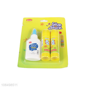 Top selling daily use non-toxic <em>glue</em> stick and white pva <em>glue</em> set