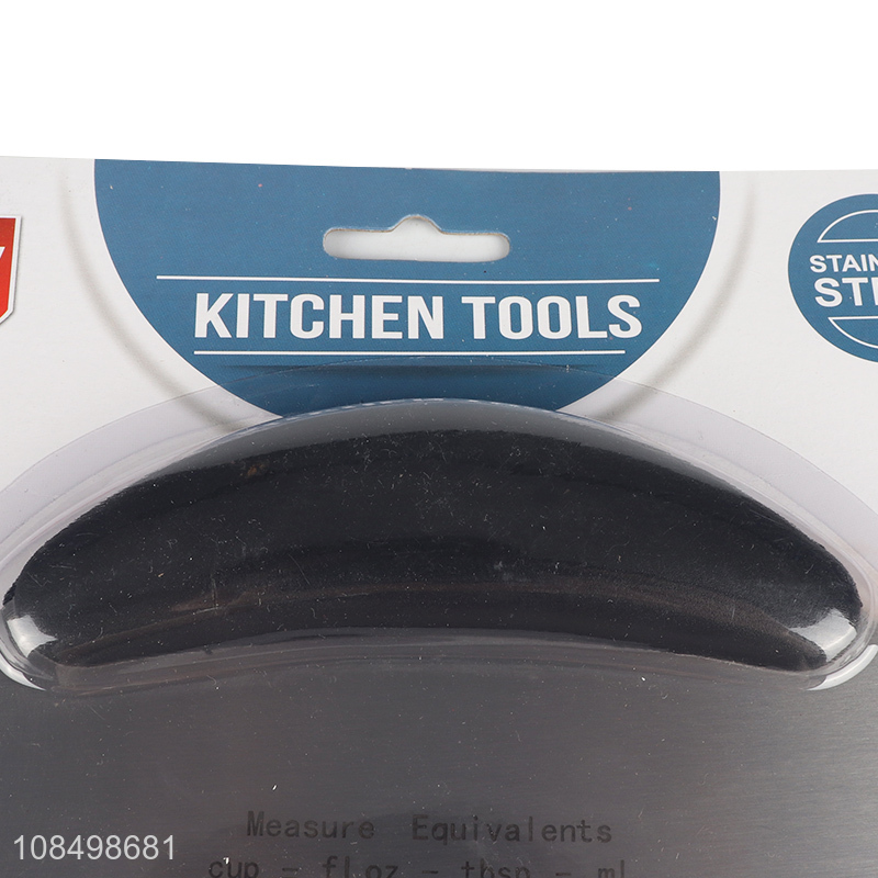 Best selling plastic handle scraper kitchen dough cutter