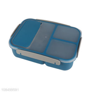 Factory direct sale self-sealing three-grid lunch box